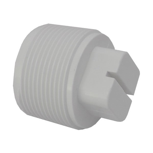 1.5in Threaded Plug White