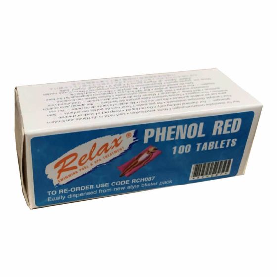 100 x Relax Phenol Red Rapid Tabs