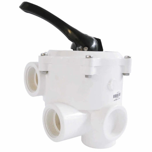 1.5in White 6 Way Multiport Valve - 3D Max Type